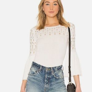 BAILEY 44 Street Fair Sweater White Size Large